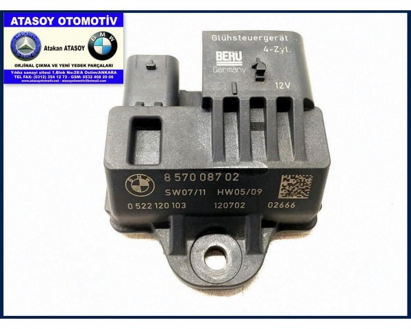 BMW F10 525DX ISITMA BEYNİ 7822098 8570087 8519471 7810856 E2110021045 0522120103 782209800 857008702 851947101 781085602 781085603 781085604 781085605 12217822098 12218570087 12218519471 12217810856